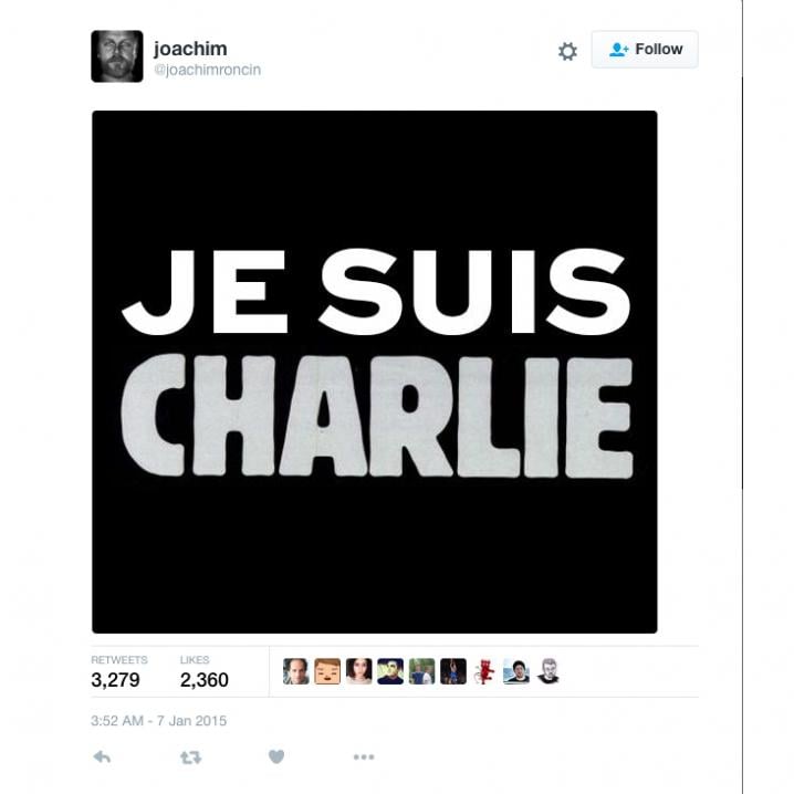 Le slogan "Je suis Charlie"