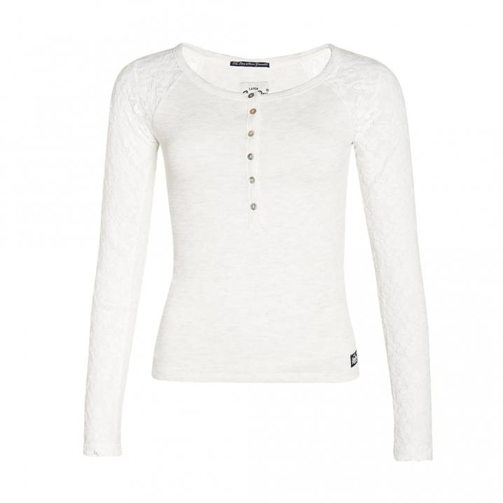 Witte top met knoopjes