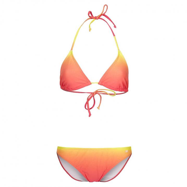 Bikini met zonnige kleuren