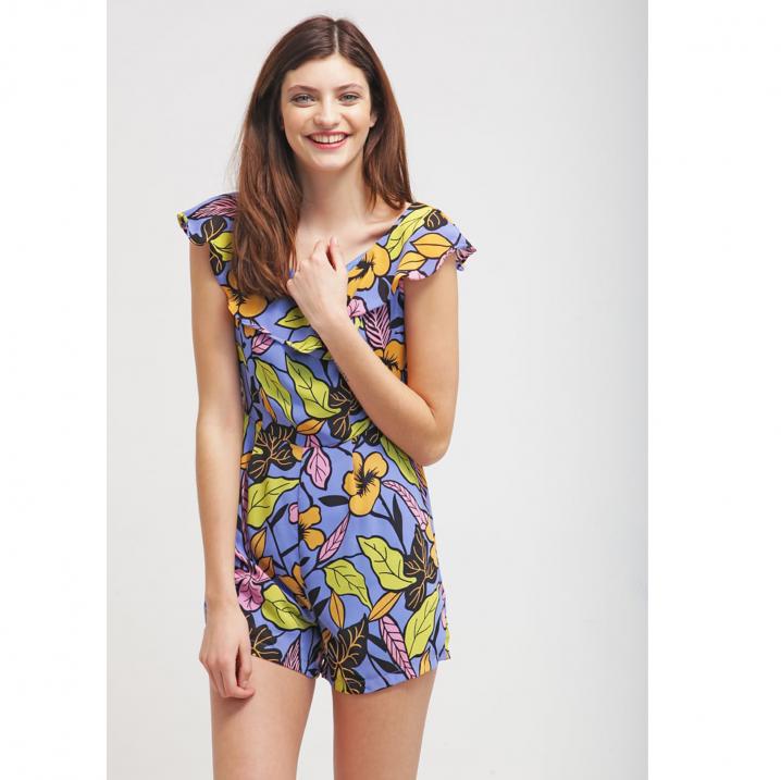 Playsuit met bloemenprint