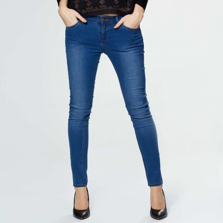 Donkerblauwe skinny jeans