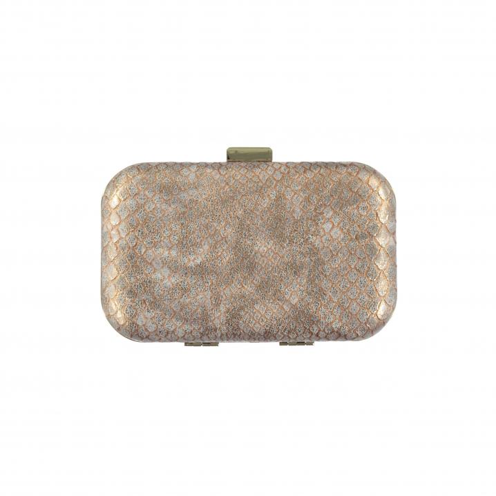 Clutch met slangenprint