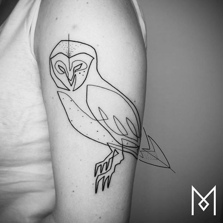 Tattoos uit één lijn
