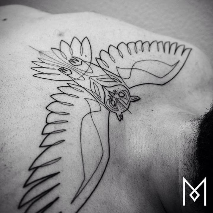 Tattoos uit één lijn