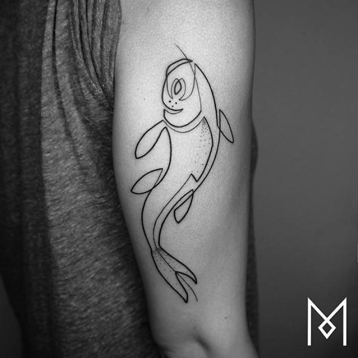 Tattoos uit één lijn