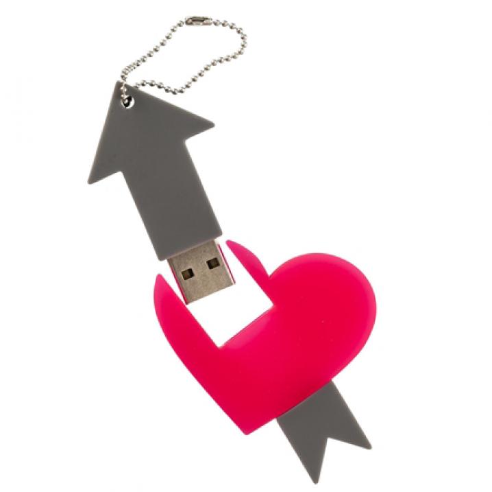 USB-stick in hartvorm