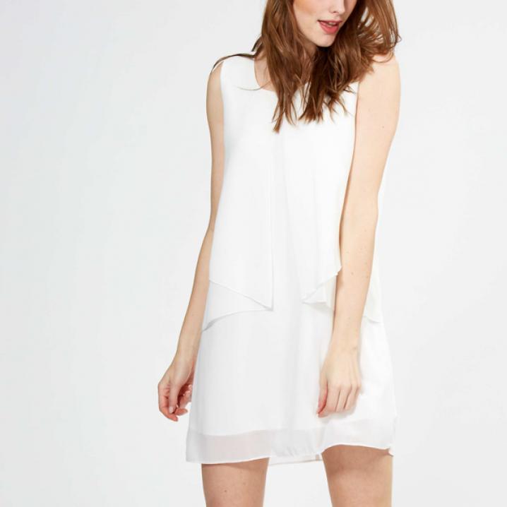 Witte jurk met voile
