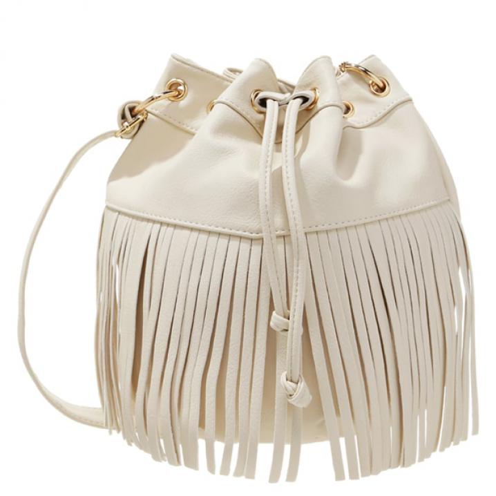 Witte bucket bag