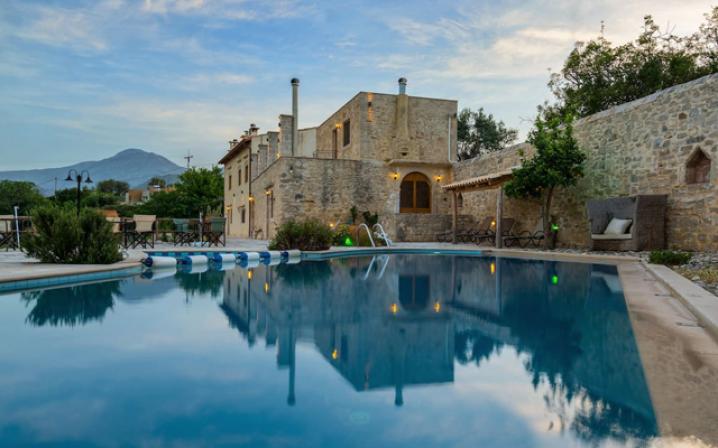 Une villa historiquen en Crète, en Grèce.