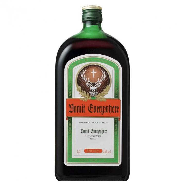 La bouteille de Jägermeister…