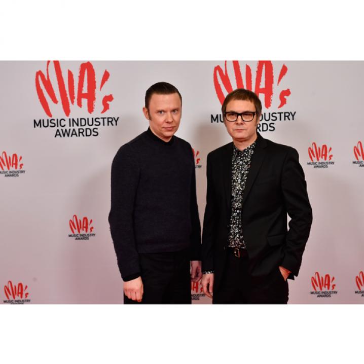 Alex Callier en Raymond Geerts van Hooverphonic