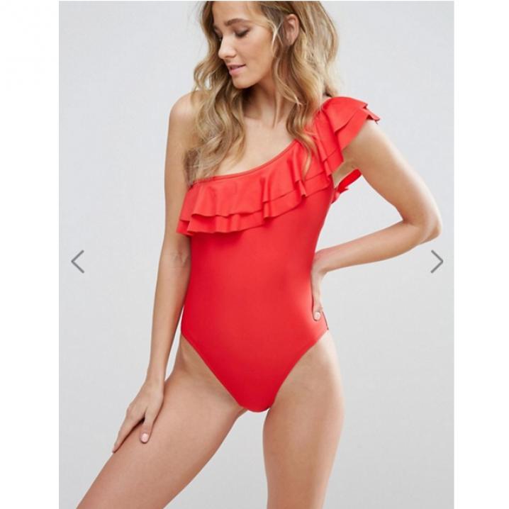 One shoulder-badpak of -bikini