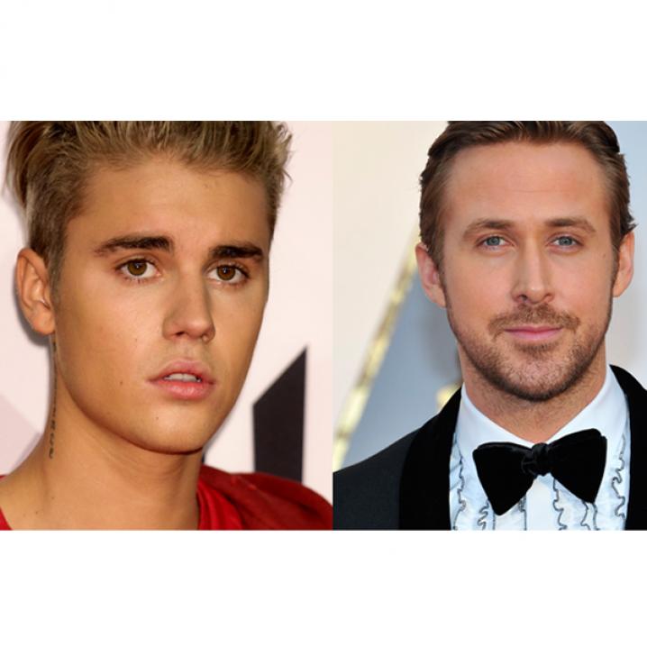 Justin Bieber en Ryan Gosling