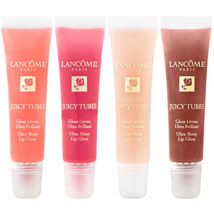 Glanzende lipgloss in tubes