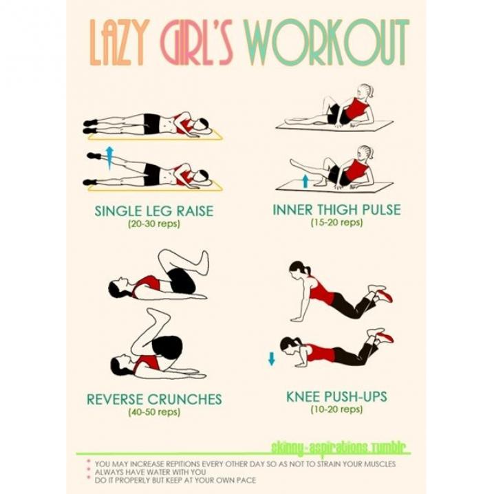 Work-out voor lazy girls