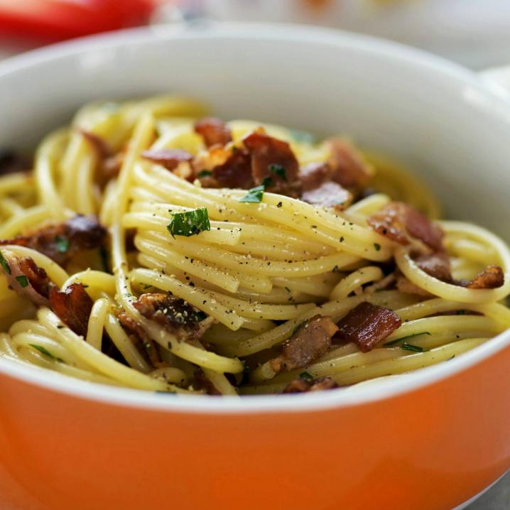 Dinsdag: Spaghetti carbonara