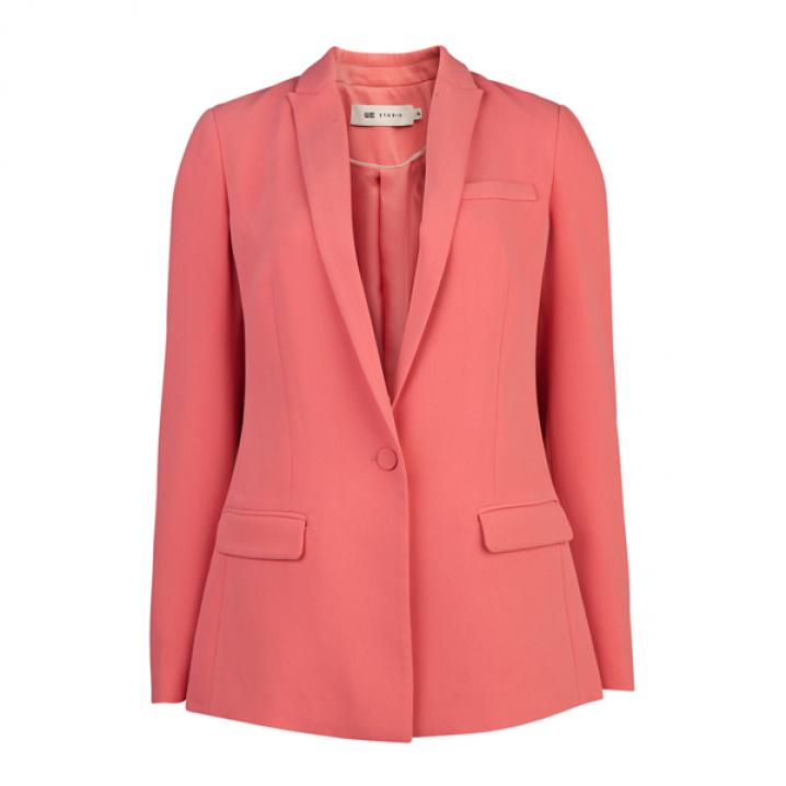Koraalroze blazer