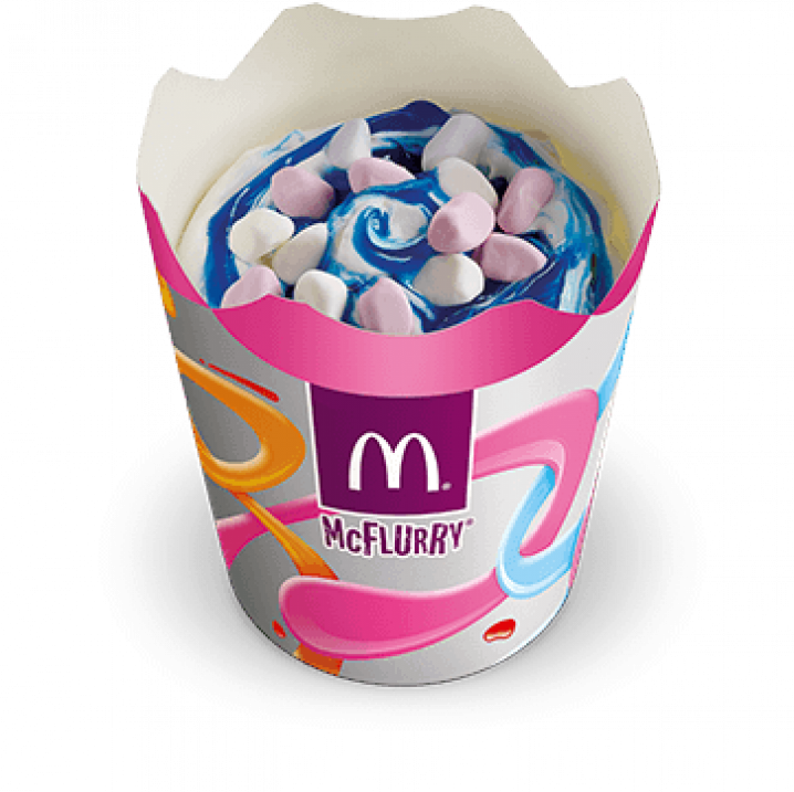 McFlurry met bubblegumsiroop en minimarshmallows
