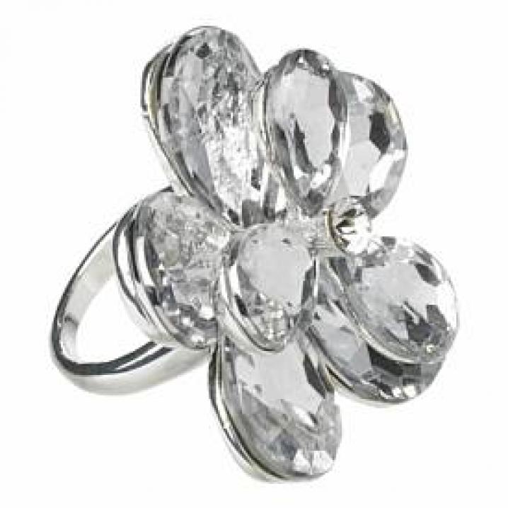 new look ring bloem crystal