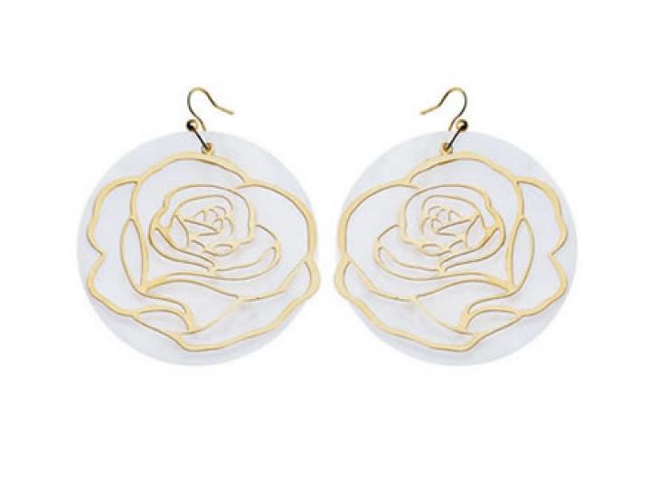 oorbellen bloem via uno