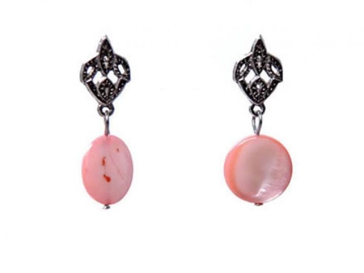 oorbellen roze via uno