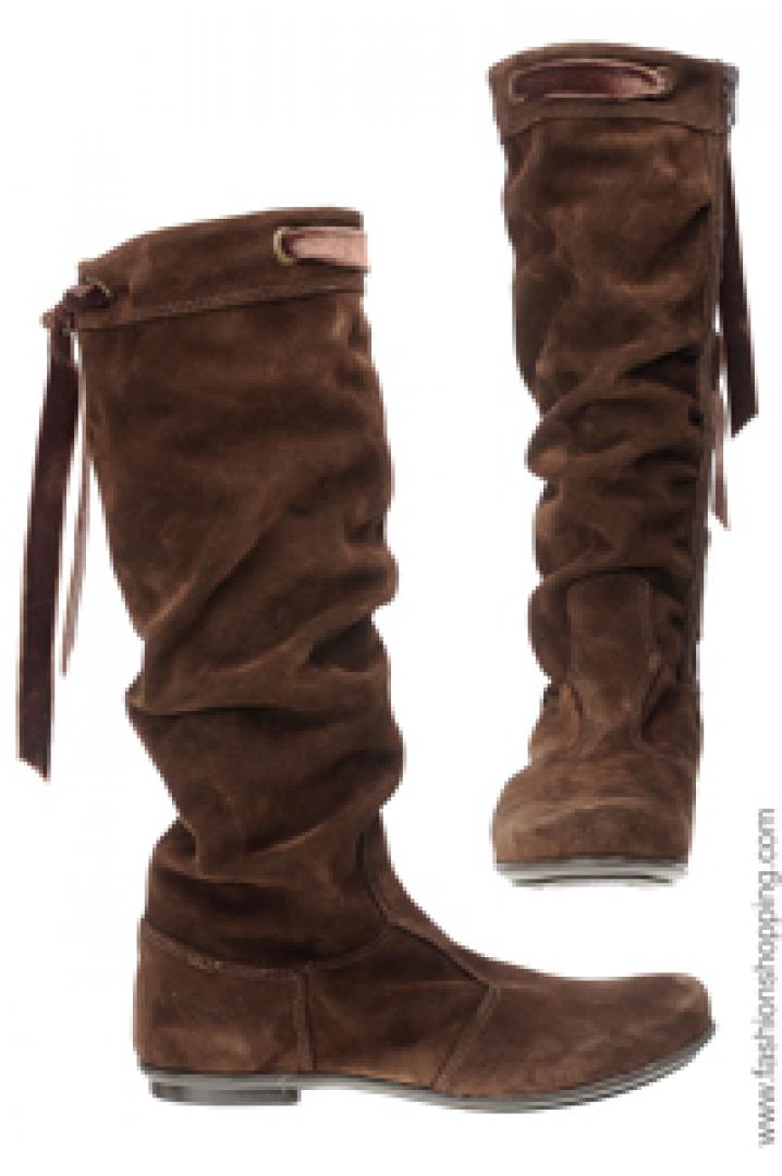 Bottes femme en cuir chocolat ROBERTO CAVALLI 129 00