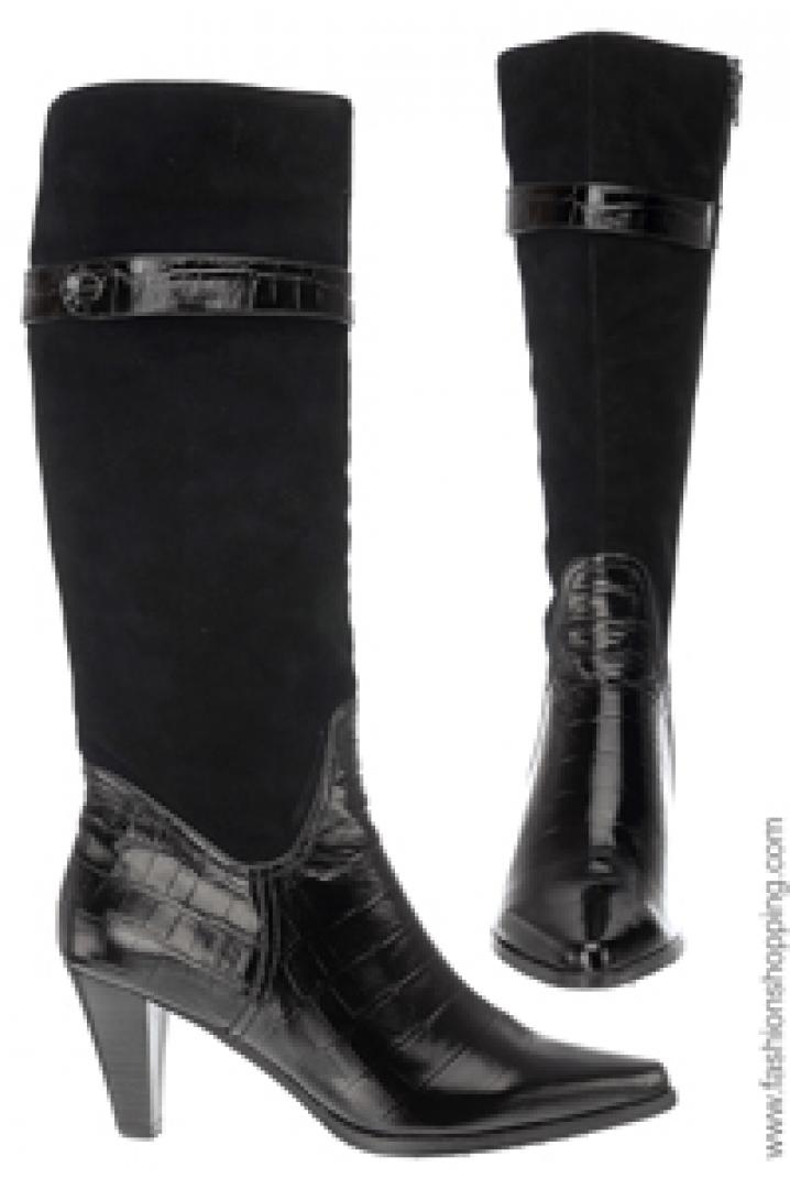 Bottes femme en cuir noir Alcover 89 90 (3)