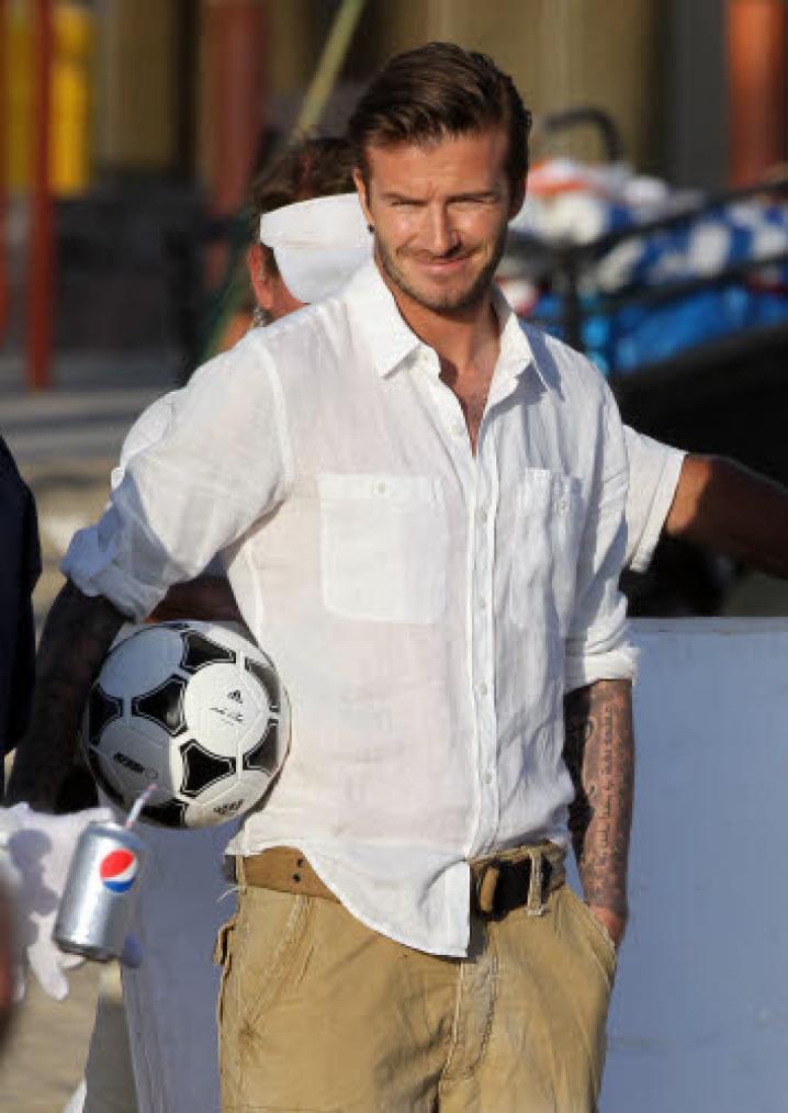 Reporters avid beckham and 8