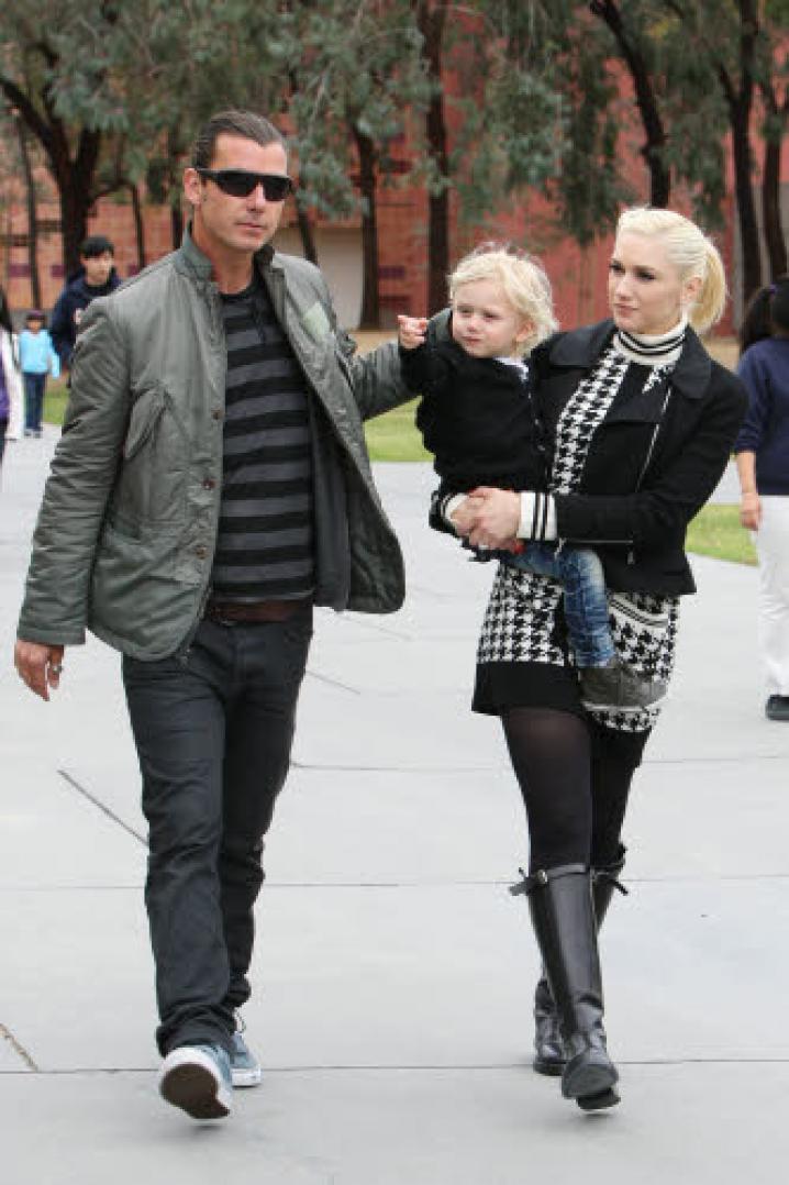 Gwen Stefani, Gavin Rossdale and their sons Kingston and Zuma