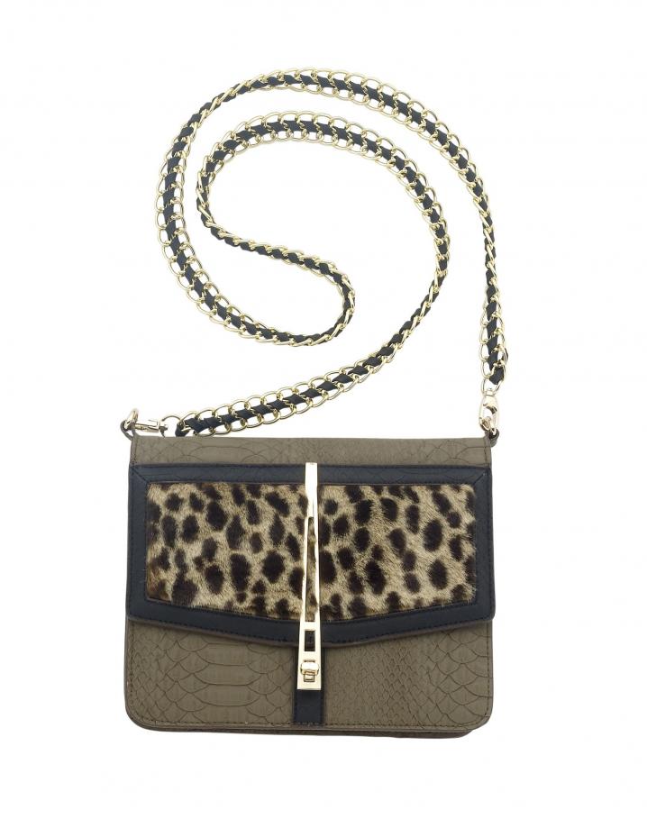 RI FW11 leopard fur pu