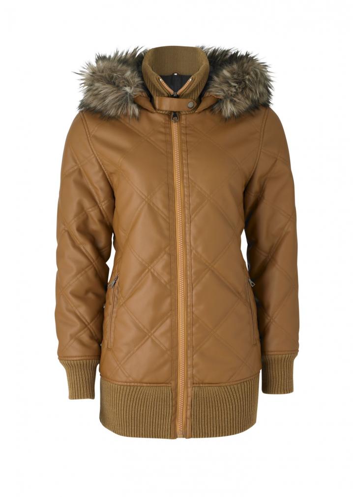 RI FW11 brown leather and fur co