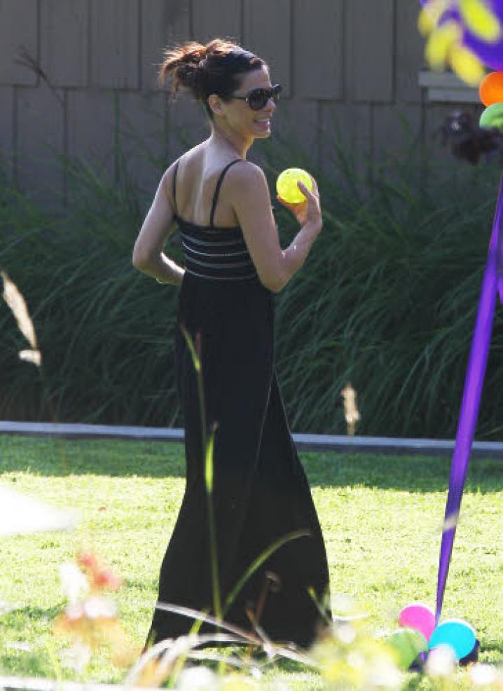 Sandra Bullock longue robe summer