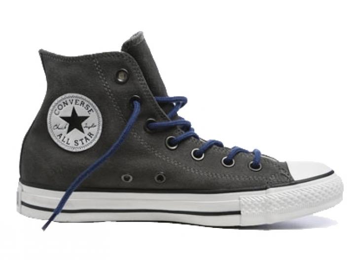 132199C Chuck Taylor All Star Suede Hi Charcoal 0