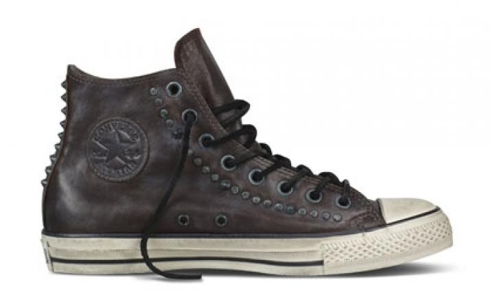 132841C Converse by John Varvatos Chuck Taylor All Star Studded Hi Chocolate