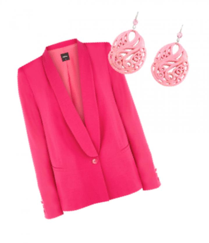 Boucles d&#39;oreilles: $50 - zappos.com - Blazer: $120 - oasis-stores.com