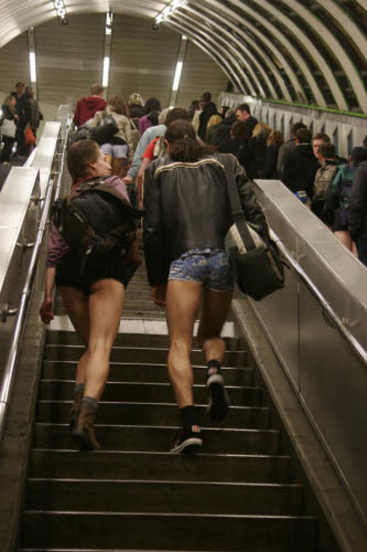 Hairy outdoor jealous subway