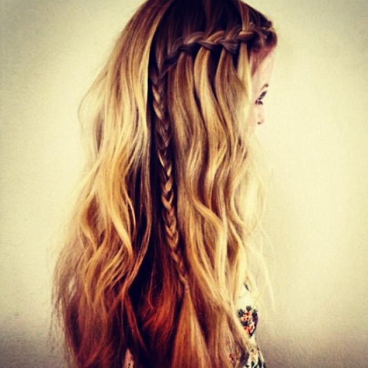 Zijdelings gevlochten strook - Foto: instabraid webstagram