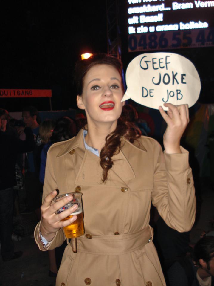 Joke maakte talloze foto's om haar werkgever te overtuigen - Foto: geefjokedejob