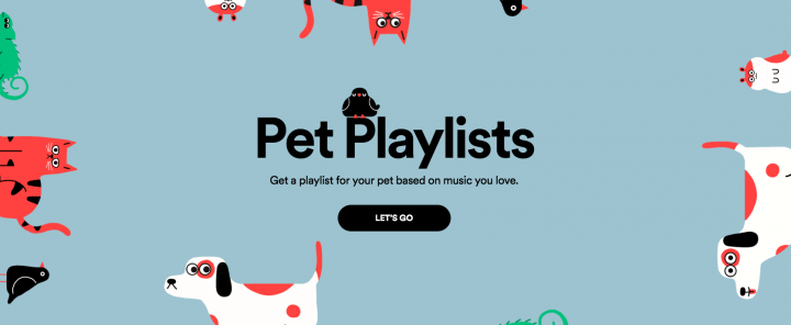 Spotify playlists pour animaux