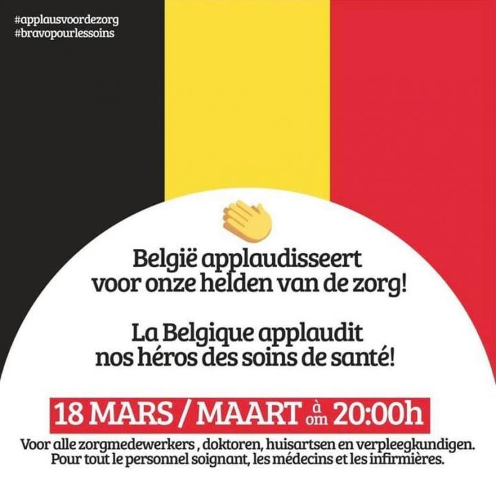 La Belgique applaudit les héros de la santé - DR