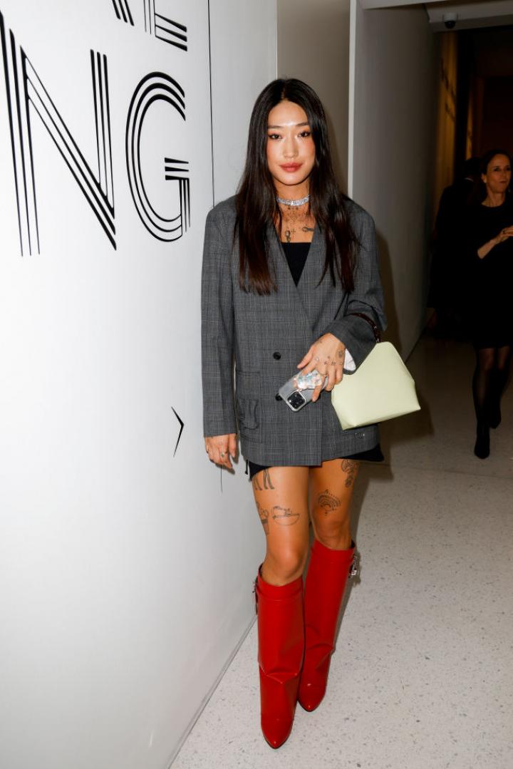 Peggy Gou red boots