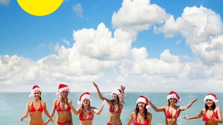 Wish I was here: surfen met Santa Wish I was here: surfen met Santa