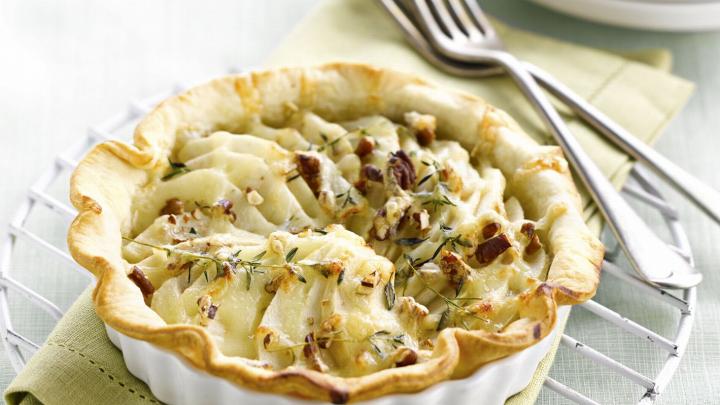 Tartelettes à la poire et au Comté Tartelettes à la poire et au Comté