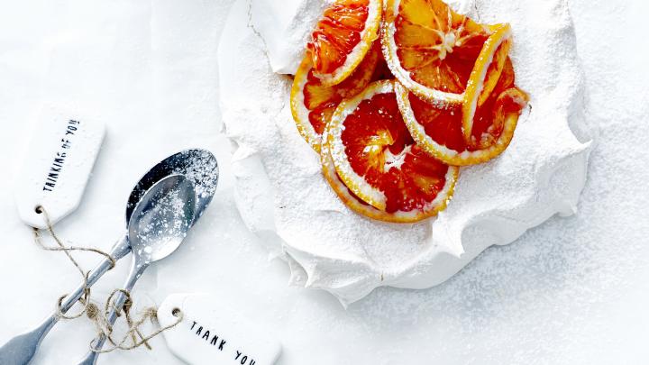Pavlova à l’orange Pavlova à l’orange