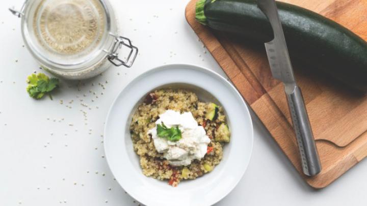 Recette fraîcheur: salade de quinoa à la burrata Recette fraîcheur: salade de quinoa à la burrata
