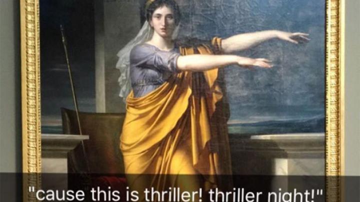 10 hilarische snapchats vanuit een museum 10 hilarische snapchats vanuit een museum