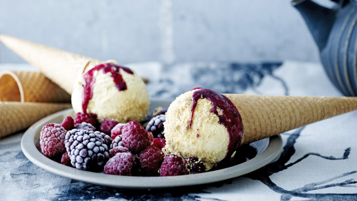 Recept: kaastaart op een hoorntje Recept: kaastaart op een hoorntje