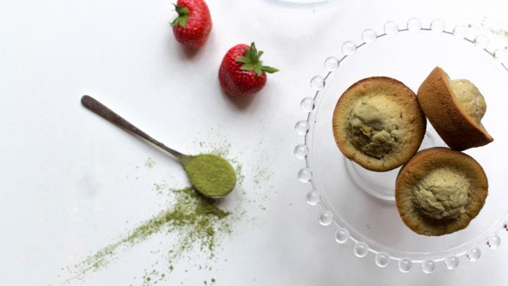 Muffins au thé matcha Muffins au thé matcha