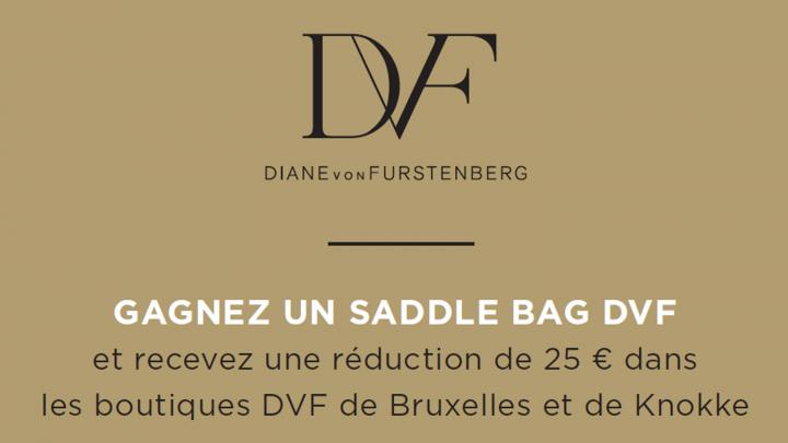 4 sacs Diane von Furstenberg Saddle Bag à gagner! 4 sacs Diane von Furstenberg Saddle Bag à gagner!