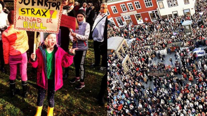 Ijslandse vrouwen protesteren op originele manier tegen loonkloof Ijslandse vrouwen protesteren op originele manier tegen loonkloof